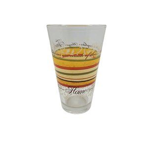 vintage 1980s libbeys family and friends fall color drinking glass 10oz